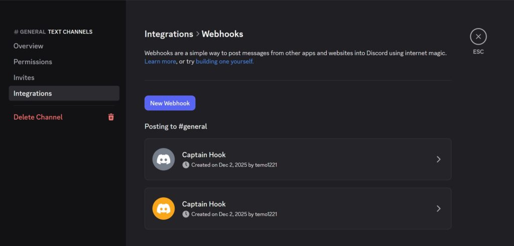 Discord Webhooks